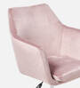 Noah Fabric Guest Chair In Pink Colour