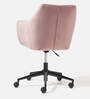Noah Fabric Guest Chair In Pink Colour