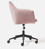 Noah Fabric Guest Chair In Pink Colour