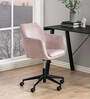 Noah Fabric Guest Chair In Pink Colour