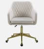 Noah Velvet Guest Chair In Off White Colour