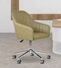 Noah Leatherette Guest Chair In Moss Colour