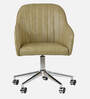 Noah Leatherette Guest Chair In Moss Colour