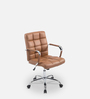 Noah Leatherette Executive Chair In Light Brown Colour
