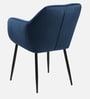 Noah Velvet Arm Chair In Royal Blue Colour