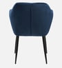 Noah Velvet Arm Chair In Royal Blue Colour