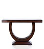 Nobilic Solid Wood Console Table in Brown Finish