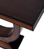 Nobilic Solid Wood Console Table in Brown Finish