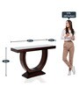 Nobilic Solid Wood Console Table in Brown Finish