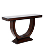 Nobilic Solid Wood Console Table in Brown Finish