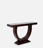 Nobilic Solid Wood Console Table in Brown Finish