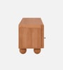 Noble Mango Wood With Cane Door  Open Shelf TV Console In Provincial Teak Finish