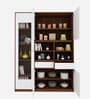 Noble Multi Storage Cabinet In Walnut and Frosty White Finish