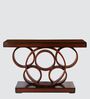 Noble Solid Wood Console Table in Brown Colour