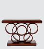 Noble Solid Wood Console Table in Brown Colour