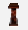 Noble Solid Wood Console Table In Brown Finish