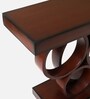Noble Solid Wood Console Table In Brown Finish