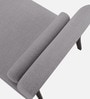 Noce RHS  Fabric Chaise Lounger In Lit Grey Colour