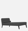 Noce RHS  Fabric Chaise Lounger In Charcoal Grey Colour