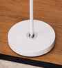Nod White Floor Lamp with Artistic Tilt (White)