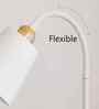 Nod White Floor Lamp with Artistic Tilt (White)
