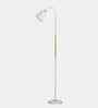 Nod White Floor Lamp with Artistic Tilt (White)