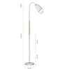 Nod White Floor Lamp with Artistic Tilt (White)