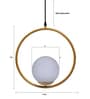 Noel Gold Metal Hanging Light