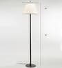 Noel Off White Cotton Club Floor Lamp