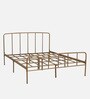 Neolia Metal Queen Size Bed In Gold Colour