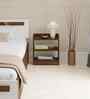 Nohee Bed Side Table In Brown Maple Finish