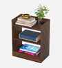 Nohee Bed Side Table In Brown Maple Finish