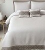 Noir 5 Pc- Quilted Bedcover With 2 Pillow Covers And 2 Cushions