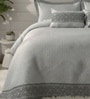 Noir 5 Pc- Quilted Bedcover With 2 Pillow Covers And 2 Cushions