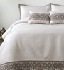 Noir 5 Pc- Quilted Bedcover With 2 Pillow Covers And 2 Cushions