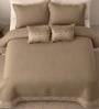 Noir 5 Pc- Quilted Bedcover With 2 Pillow Covers And 2 Cushions