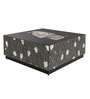 Noir Aviary With Black Floral Center Table In Bone Inlay Finish Noir Aviary With Black Floral Center Table In Bone Inlay Finish