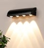 Noir Cascade Sand Black LED Wall Sconce 4W 3000K