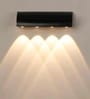 Noir Cascade Sand Black LED Wall Sconce 4W 3000K