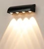 Noir Cascade Sand Black LED Wall Sconce 4W 3000K