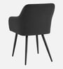 Noir Curve Luxe Accent Chair In Light Grey Colour