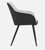 Noir Curve Luxe Accent Chair In Light Grey Colour