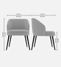 Noir Curve Luxe Accent Chair In Light Grey Colour