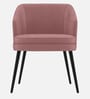 Noir Curve Luxe Accent Chair In Pink Colour
