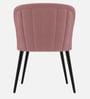 Noir Curve Luxe Accent Chair In Pink Colour