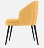 Noir Curve Luxe Accent Chair In Yellow Colour