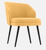 Noir Curve Luxe Accent Chair In Yellow Colour