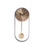 Gold Aluminium Analog Designer Pendulum Pendulum Wall Clock
