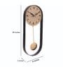 Gold Aluminium Analog Designer Pendulum Pendulum Wall Clock