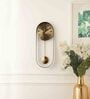 Gold Aluminium Analog Designer Pendulum Pendulum Wall Clock